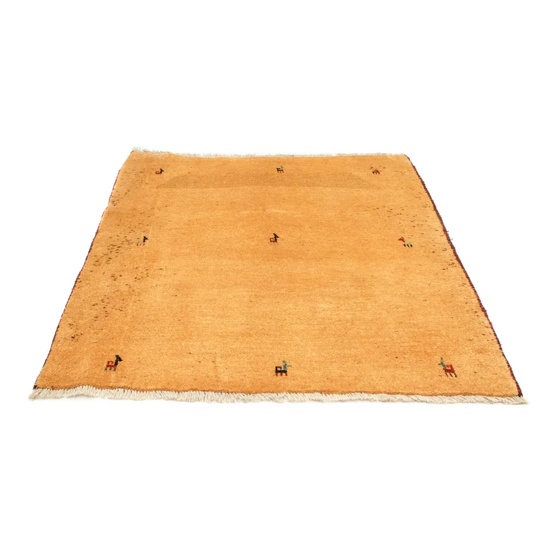 Gabbeh Teppich - Perser 137 x 170 cm - gold