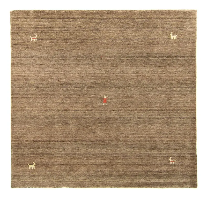 Gabbeh Teppich - Indus 250 x 250 cm - braun