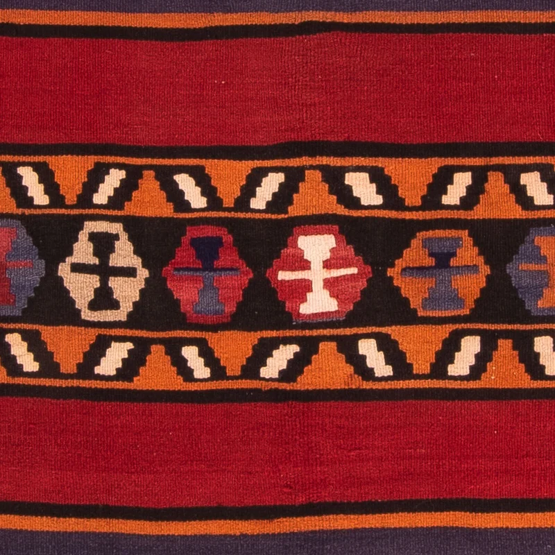 Kelim Teppich - Old 145 x 180 cm - mehrfarbig