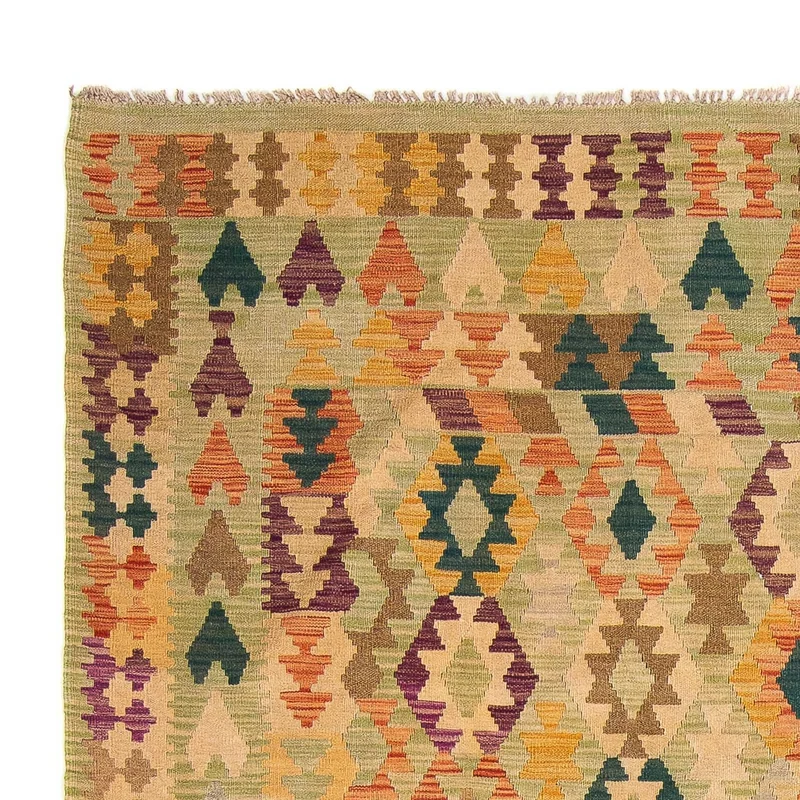 Kelim Teppich - Splash 199 x 287 cm - beige