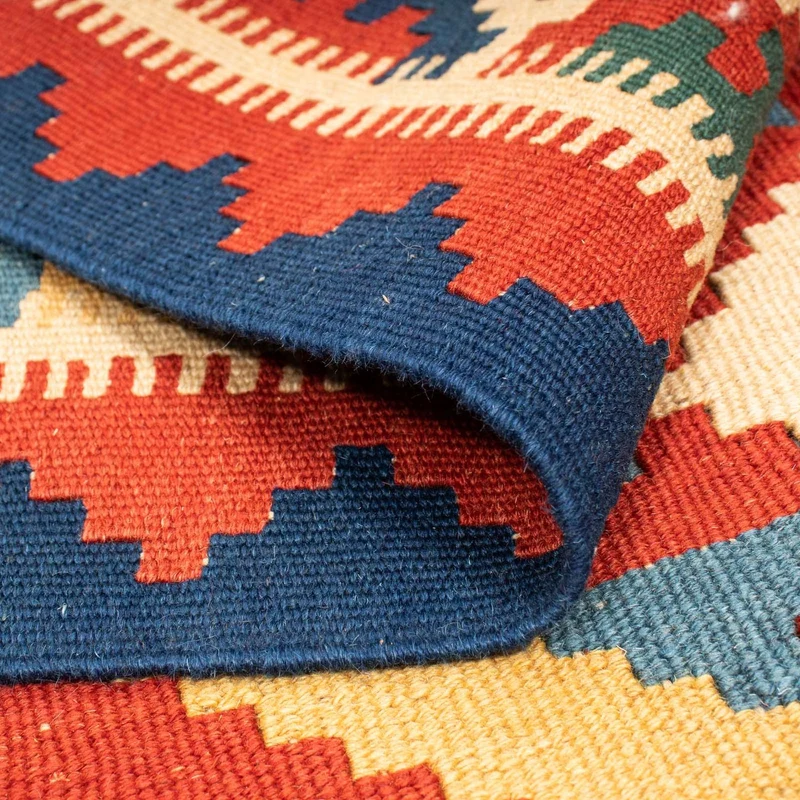 Kelim Teppich - Oriental 160 x 217 cm - dunkelrot