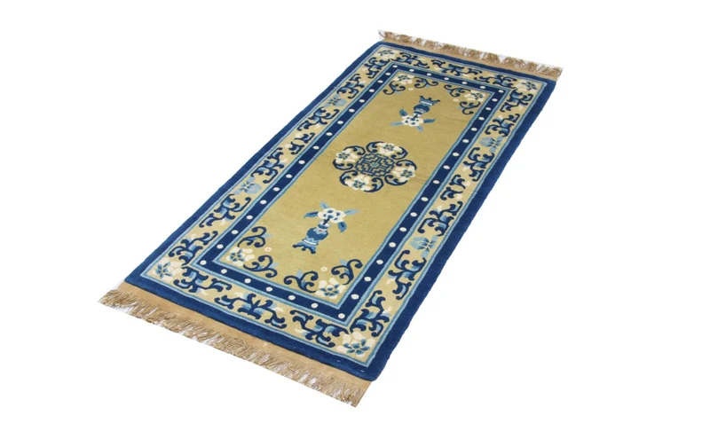 China Teppich 76 x 152 cm - blau