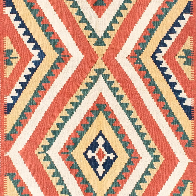 Kelim Teppich - Oriental 146 x 212 cm - rost