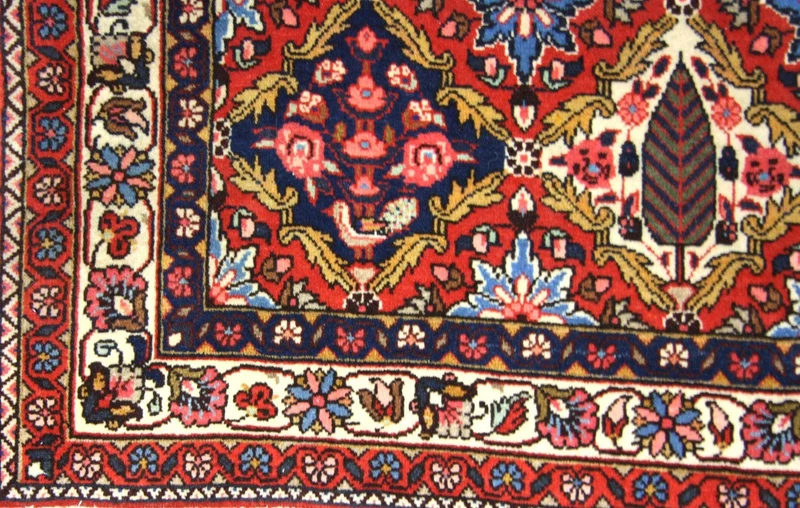 Perserteppich - Nomadic 104 x 155 cm - blau