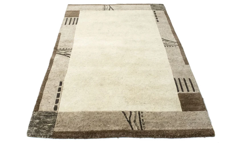 Nepal Teppich 122 x 174 cm - beige