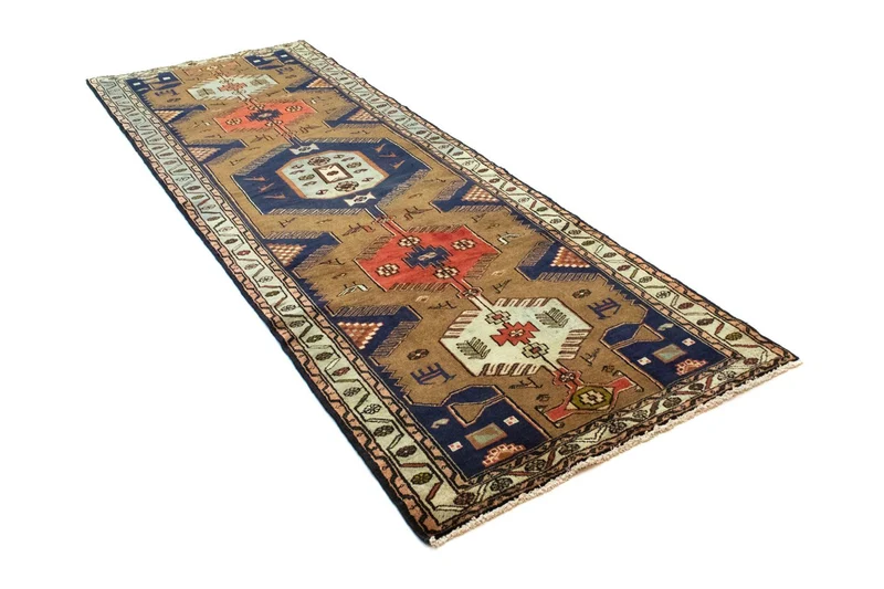 Perserteppich - Nomadic 102 x 295 cm - blau