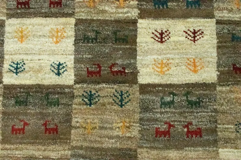 Gabbeh Teppich - Perser 101 x 149 cm - bunt