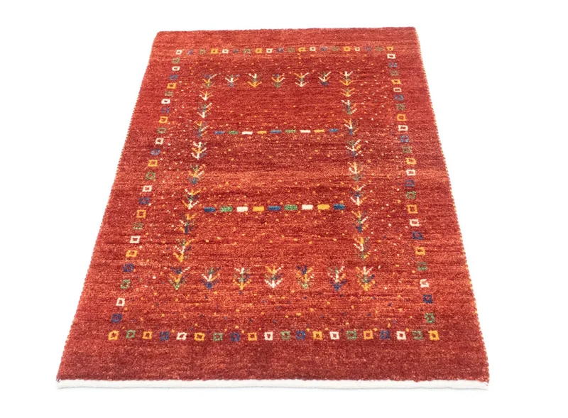 Gabbeh Teppich - Kaschkuli Perser 80 x 125 cm - orange