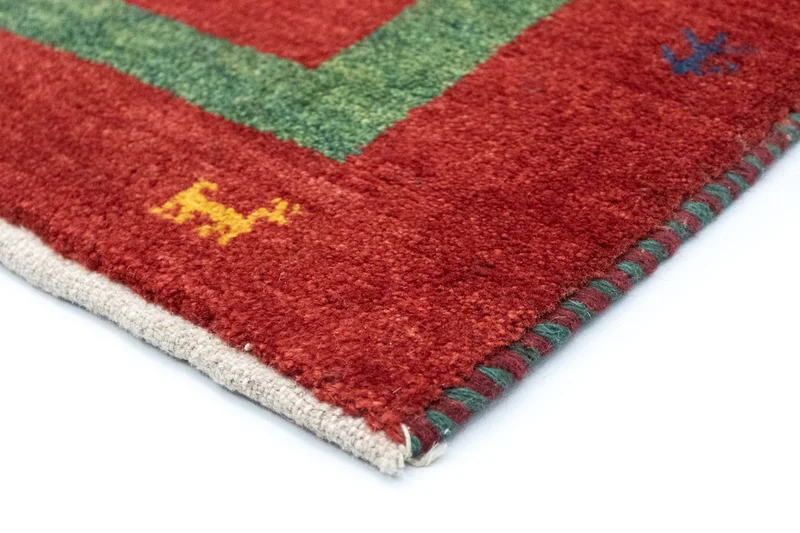 Gabbeh Teppich - Kaschkuli Perser 82 x 120 cm - orange