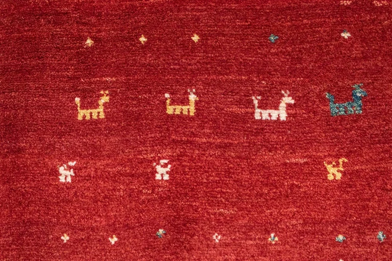 Gabbeh Teppich - Kaschkuli Perser 82 x 116 cm - rost