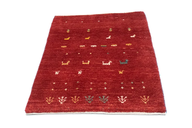 Gabbeh Teppich - Kaschkuli Perser 82 x 116 cm - rost