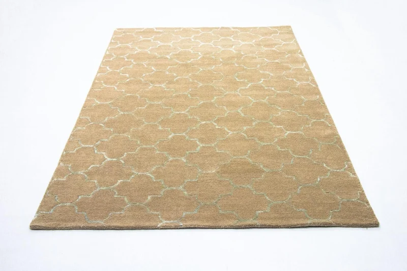 Wollteppich 155 x 244 cm Teppich Wohnzimmer