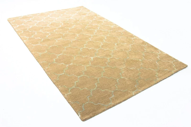 Wollteppich 155 x 244 cm Teppich Wohnzimmer