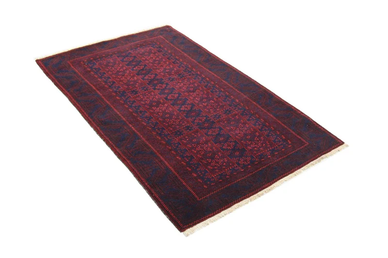 Afghan Teppich 100 x 155 cm - rot