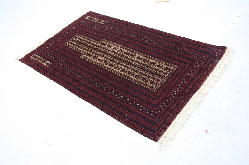Afghan Teppich 90 x 142 cm - braun