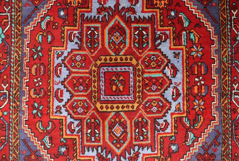 Perserteppich - Nomadic 101 x 158 cm - blau