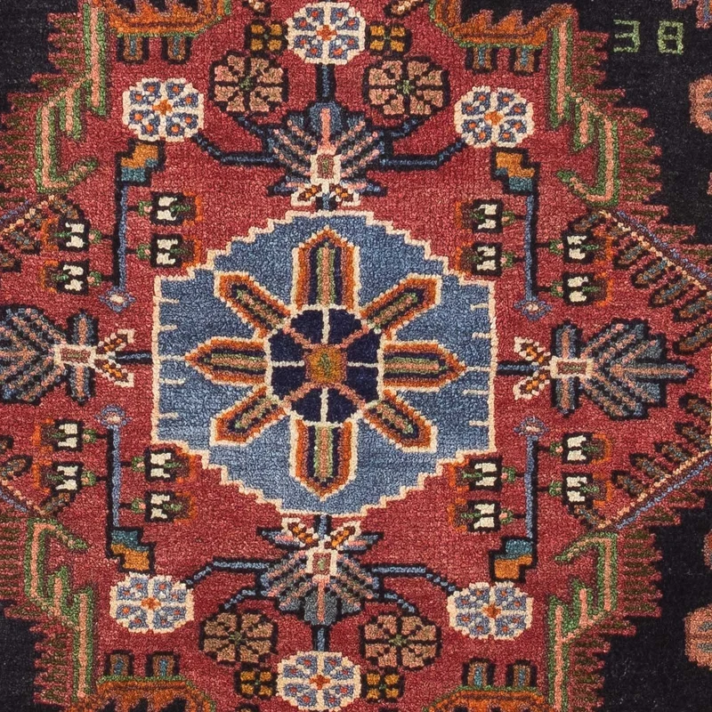 Perserteppich - Nomadic 90 x 126 cm - dunkelrot