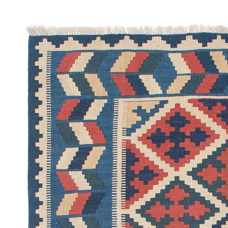 Kelim Teppich - Oriental 120 x 178 cm - blau