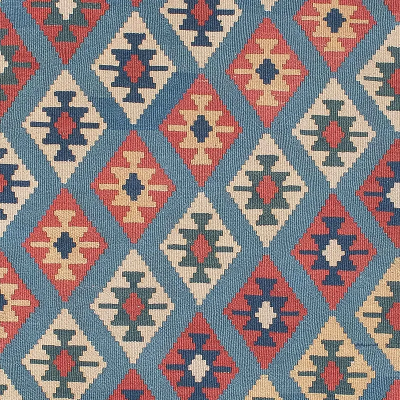 Kelim Teppich - Oriental 123 x 174 cm - blau