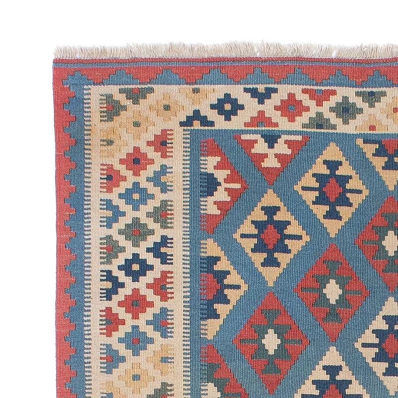 Kelim Teppich - Oriental 123 x 174 cm - blau