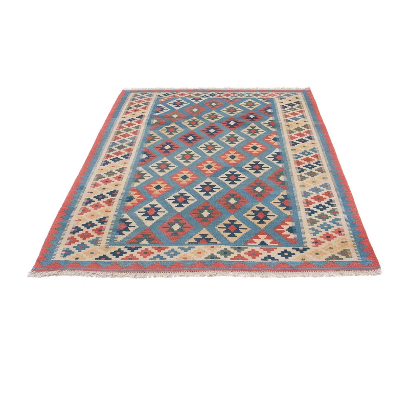 Kelim Teppich - Oriental 123 x 174 cm - blau