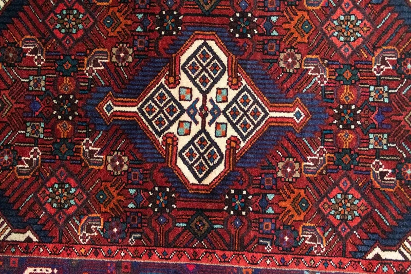 Perserteppich - Nomadic 80 x 121 cm - blau