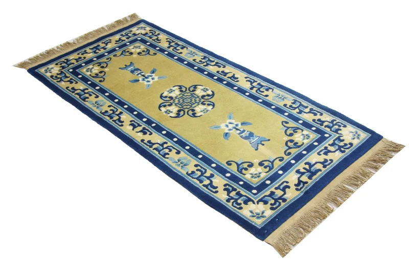 China Teppich 76 x 152 cm - blau