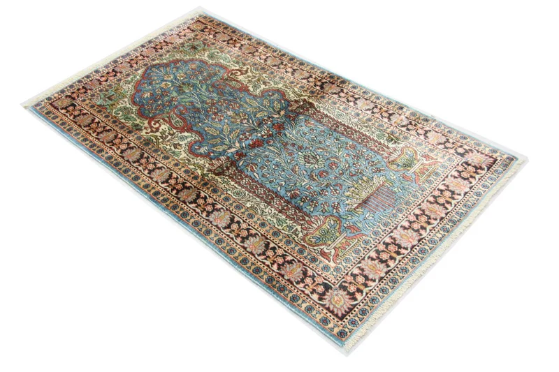 Seidenteppich - Kaschmir Seide 90 x 156 cm Teppichbrücke