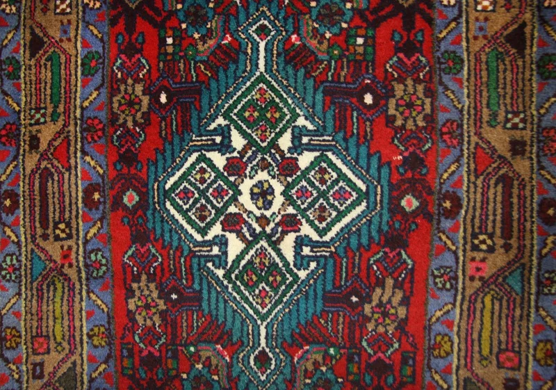Perserteppich - Nomadic 82 x 317 cm - rot