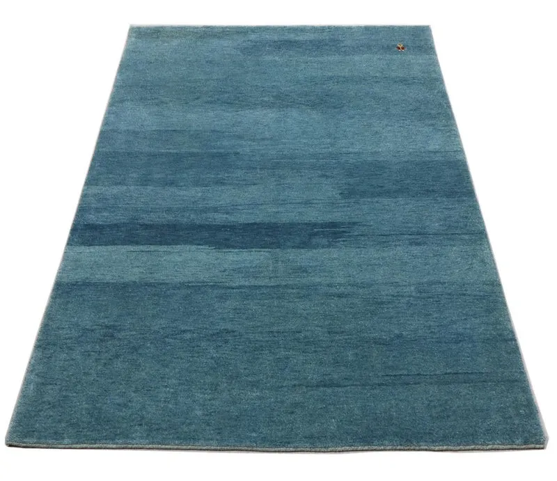 Gabbeh Teppich - Loribaft Perser 126 x 180 cm - seeblau
