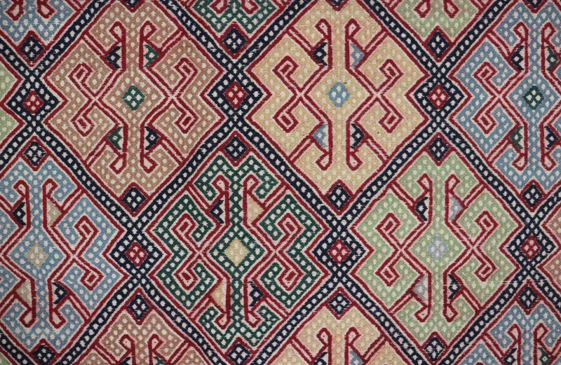 Kelim Teppich - Oriental 178 x 205 cm - blau