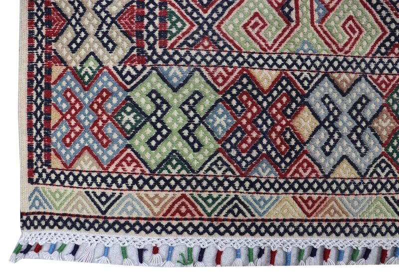 Kelim Teppich - Oriental 178 x 205 cm - blau