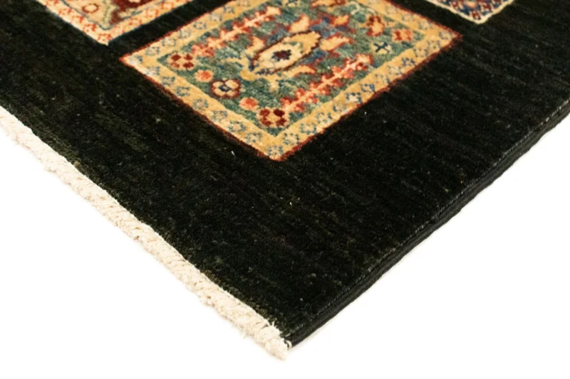 Ziegler Teppich 77 x 124 cm - schwarz