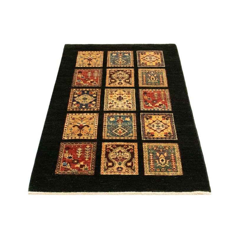 Ziegler Teppich 77 x 124 cm - schwarz