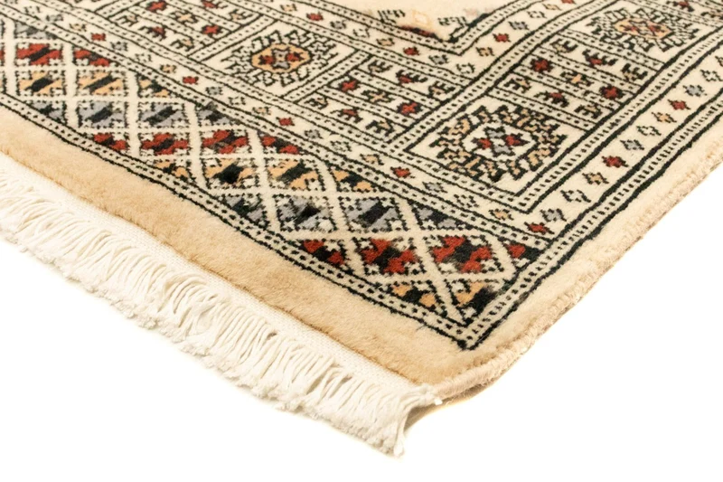 Afghan Teppich - Buchara 78 x 129 cm - beige