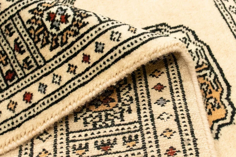 Afghan Teppich - Buchara 78 x 129 cm - beige