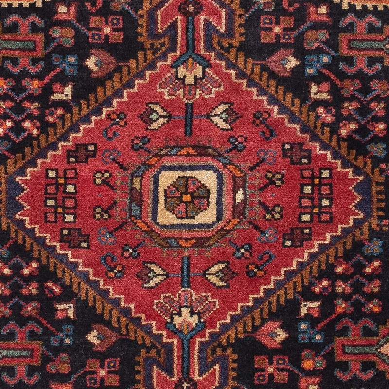Perserteppich - Nomadic 95 x 127 cm - dunkelblau