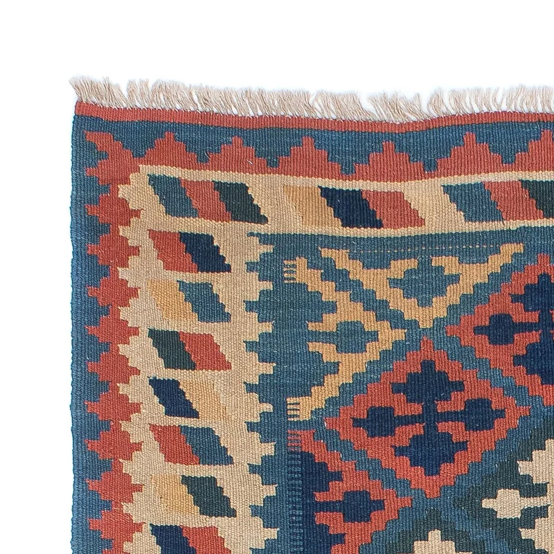 Kelim Teppich - Oriental 116 x 175 cm - blau