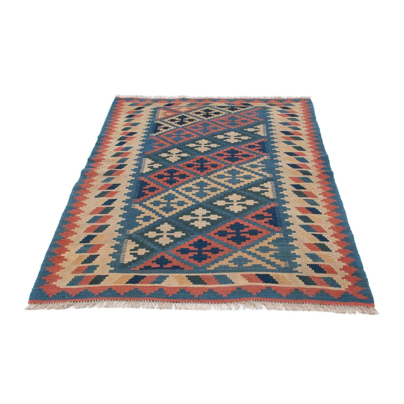 Kelim Teppich - Oriental 116 x 175 cm - blau