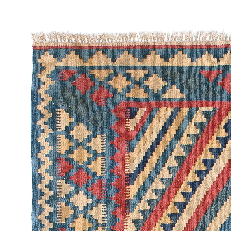 Kelim Teppich - Oriental 117 x 155 cm - blau