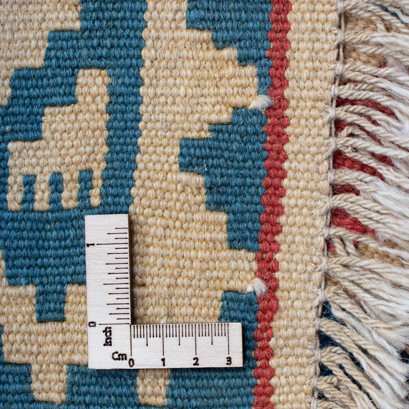 Kelim Teppich - Oriental 117 x 155 cm - blau