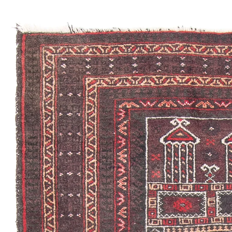 Belutsch Teppich - 90 x 136 cm - mehrfarbig
