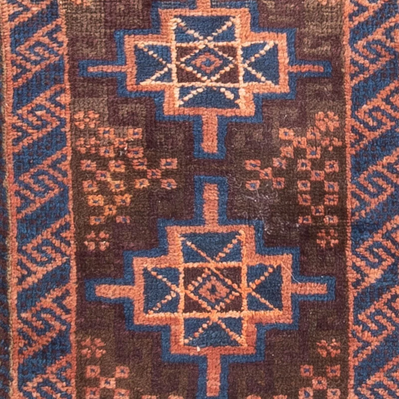 Belutsch Teppich - 58 x 103 cm - braun