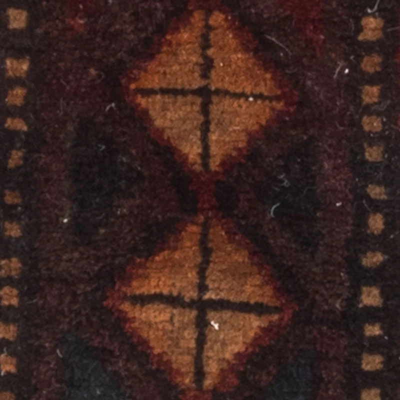 Belutsch Teppich - 24 x 68 cm - braun