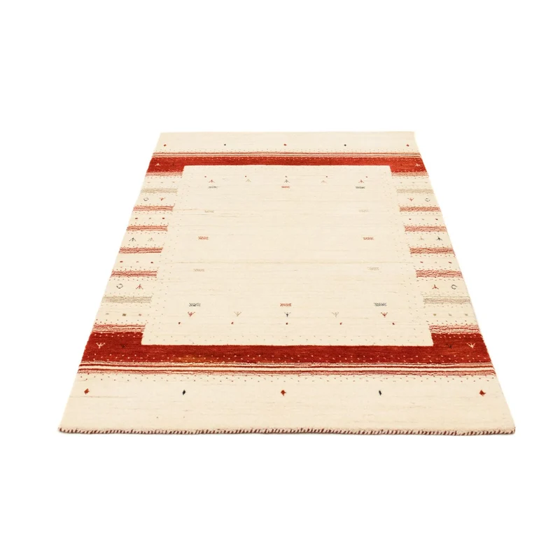 Gabbeh Teppich - Loribaft Indus 91 x 160 cm - beige