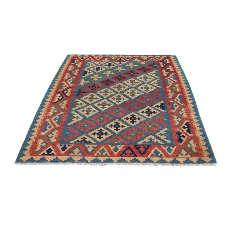Kelim Teppich - Oriental 127 x 166 cm - blau