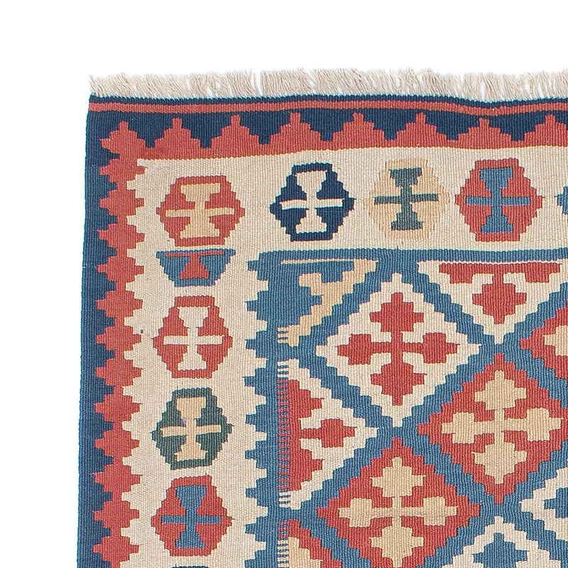 Kelim Teppich - Oriental 118 x 180 cm - blau