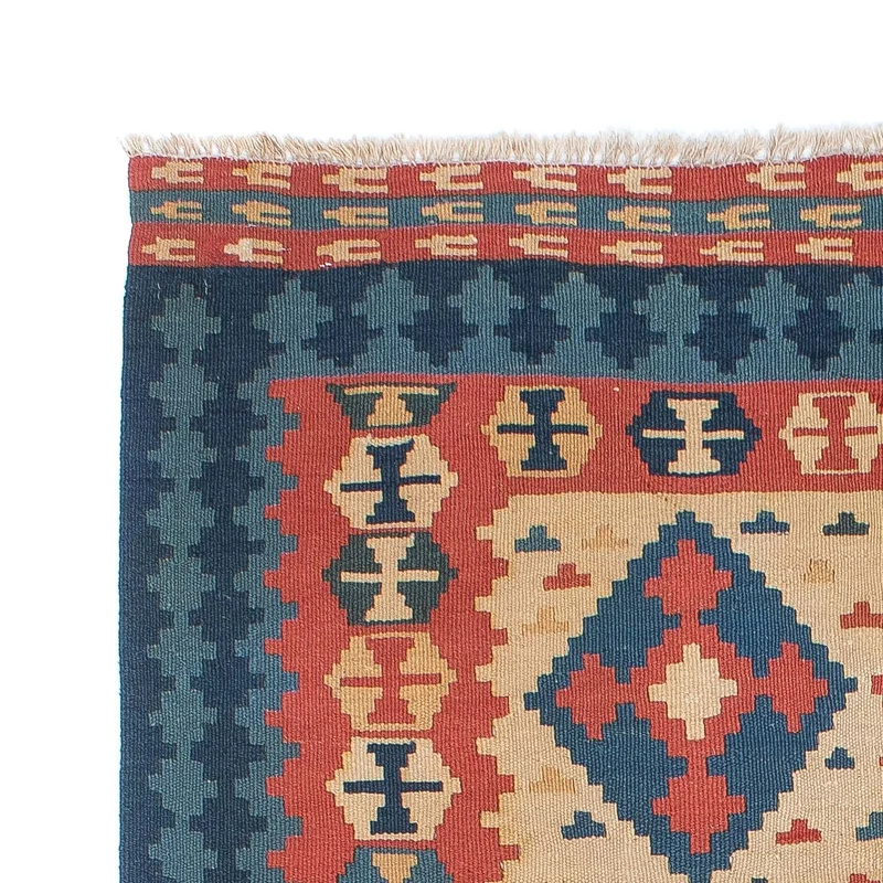Kelim Teppich - Oriental 124 x 170 cm - mehrfarbig