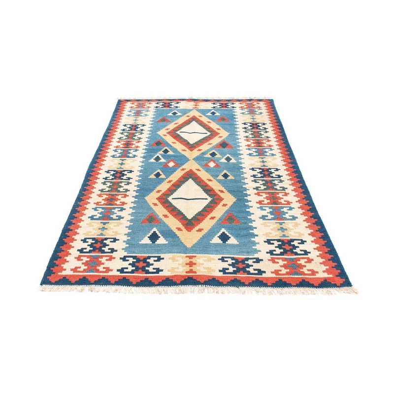 Kelim Teppich - Oriental 116 x 183 cm - türkis