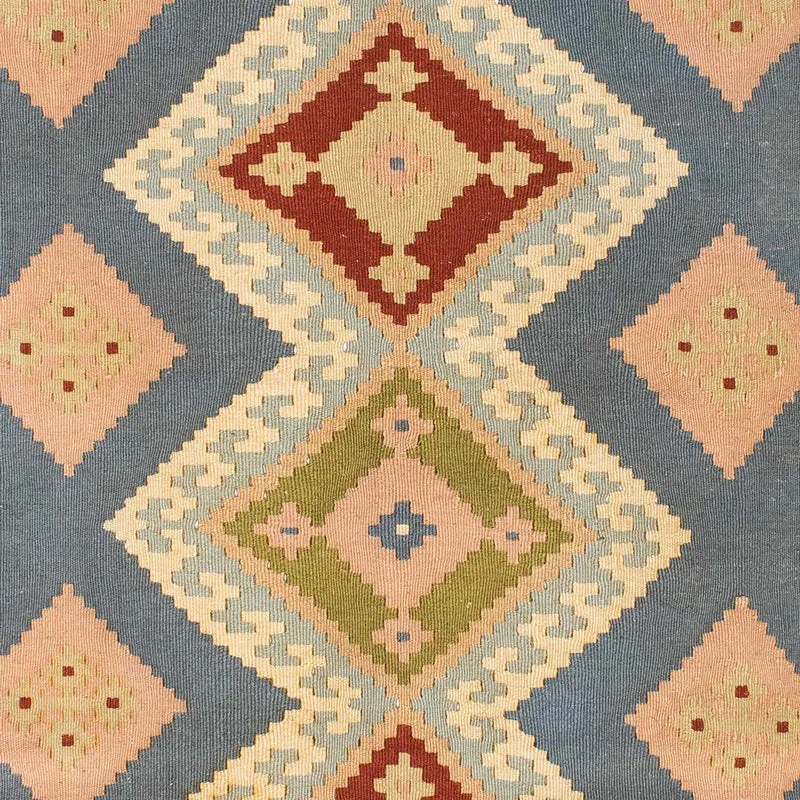 Kelim Teppich - Oriental 130 x 200 cm - hellblau